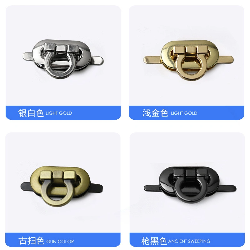 Mustache Clasp for Bag Turn Lock Clasp Zinc Alloy Purse Closure Twist Lock