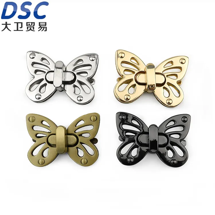 Wist Lock Butterfly-Geldbörsenverschluss, Drehverschlüsse, Clip-Verschluss, Schnappverschluss-Schnallen