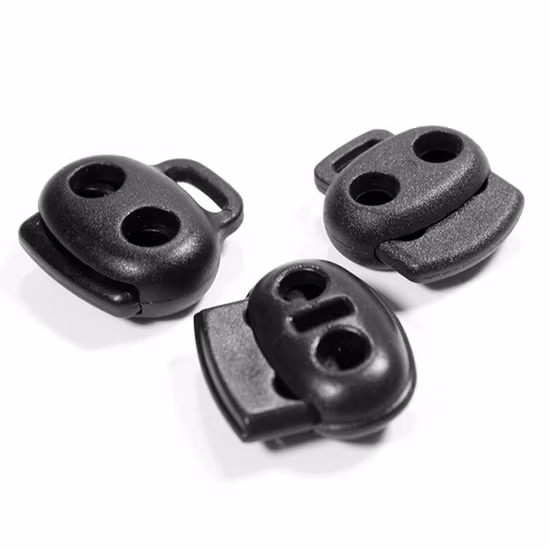 Elastische Seil-Einstellschnalle, runde Knebel-Clip-Schnallen, Federseil-Endschnurstopper, Kunststoffschloss